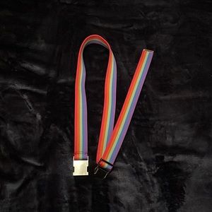 Rainbow striped belt!